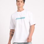 Z E P P E R X Oversized White Graphic Tee